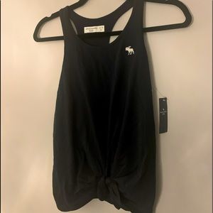 navy blue abercrombie kids cotton tank